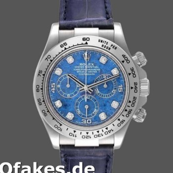 Super Clone Men's Rolex Daytona 40mm Men's-116519-Sodalite-Diamonds Dial Grey<br />
