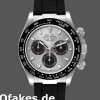 Super Clone Men's Rolex Daytona 40mm Men's-116519-White Gold-Grey Dial Grey