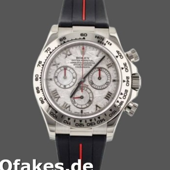 Super Clone Men's Rolex Daytona 40mm Men's-116519MT-Meteorite Dial-RubberB Strap Meteorite