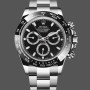 Super Clone Men's Rolex Daytona-116520, 40mm, Stainless Steel Case, Black Dial, Men’s Black