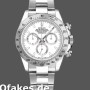 Super Clone Men's Rolex Daytona-116520, 40mm, Stainless Steel Case, White Dial, Men’s White
