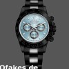 Super Clone Men's Rolex Daytona 40mm Men's-116523-Black PVD/DLC Coated-Stainless Steel Ice Blue