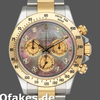 Super Clone Men's Rolex Daytona 40mm Men's-116523-Dark MOP-Black Dial MOP
