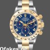 Super Clone Men's Rolex Daytona 40mm Men's-116523-Steel & Yellow Gold-Blue Racing Dial Blue