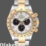 Super Clone Men's Rolex Daytona 40mm Men's-116523-White Arabic-Panda Dial White