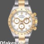 Super Clone Men's Rolex Daytona 40mm Men's-116523-White-Diamond Dial White