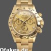 Super Clone Men's Rolex Daytona 40mm Men's-116528-Yellow Gold-Champagne Diamond Dial Champagne