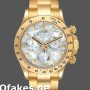 Super Clone Men's Rolex Daytona 40mm Men's-116528-Yellow Gold-MOP-Diamond Dial MOP