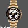 Super Clone Men's Rolex Daytona 40mm Men's-116528-Yellow Gold-White Dial White