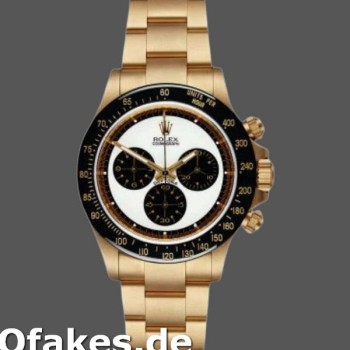 Super Clone Men's Rolex Daytona 40mm Men's-116528-Yellow Gold-White Dial White