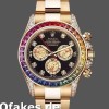 Super Clone Men's Rolex Daytona-116598, 40mm, Yellow Gold, Black Diamond Dial, Men’s Black