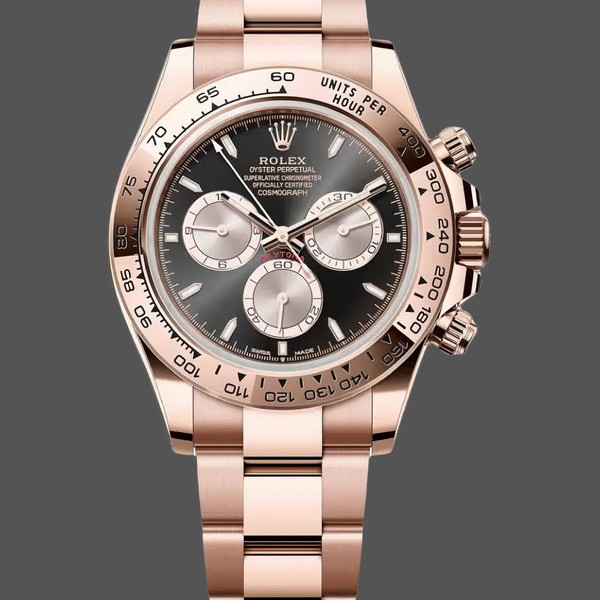Super Clone Men's Rolex Daytona-126505 0001, Black Dial, Oyster Bracelet, Black
