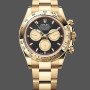 Super Clone Men's Rolex Daytona-126508 0002, Two-Tone, Black Dial, Black
