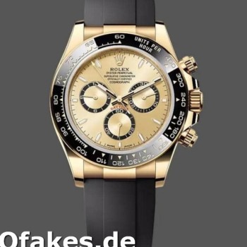 Super Clone Men's Rolex Daytona-126518LN 0010, 40mm, Yellow Gold