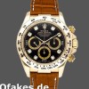 Super Clone Men's Rolex Daytona 40mm Men's-16518-Black Diamond Dial-Leather Strap Black