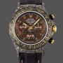 Super Clone Men's Rolex Daytona DIW Carbon Case 40MM Chocolate Dial with Nylon Strap Chocolate