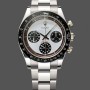 Super Clone Men's Rolex Daytona-6241, White Exotic Paul Newman Dial, Men’s White