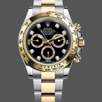Super Clone Men's Rolex Daytona 116503 Two-Tone Black Dial Oyster 40MM Men's Black Dial