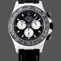 Super Clone Men's Rolex Daytona Cosmograph Carbon Fiber Black Dial 40MM Black
