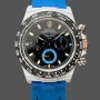 Super Clone Men's Rolex Daytona Cosmograph Carbon Fiber 40MM with Nylon Strap Black