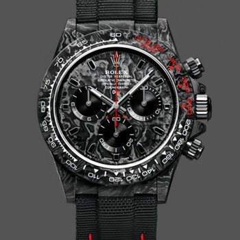 Super Clone Men's Rolex Daytona DIW Speedster Limited Edition Carbon Fiber 40MM Black