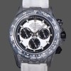 Super Clone Men's Rolex Daytona DIW Factory Movement Designer Carbon Fiber 40MM White