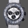 Super Clone Men's Rolex Daytona DIW Factory Movement Designer Carbon Fiber 40MM White