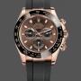 Super Clone Men's Rolex Daytona-116515, Everose Rubber, Chocolate Dial Chocolate