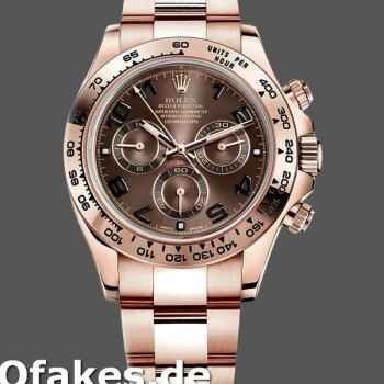 Super Clone Men's Rolex Daytona-m116505, 40mm, Everose Gold, Brown Dial, Men’s Brown