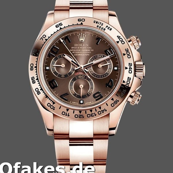 Super Clone Men's Rolex Daytona-m116505, 40mm, Everose Gold, Brown Dial, Men’s Brown