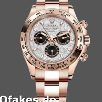 Super Clone Men's Rolex Daytona-m116505, 40mm, Everose Gold, Meteorite Grey Dial, Men’s Meteorite Grey
