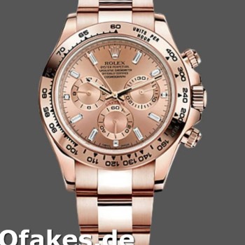 Super Clone Men's Rolex Daytona-m116505, 40mm, Everose Gold, Sundust Pink Dial, Men’s Sundust Pink