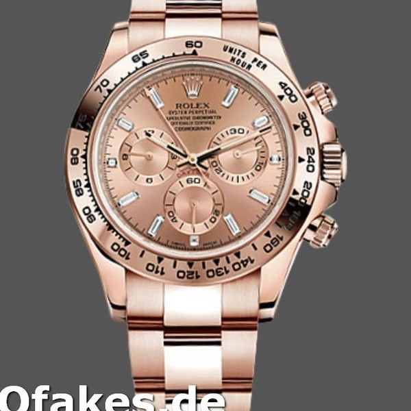 Super Clone Men's Rolex Daytona-m116505, 40mm, Everose Gold, Sundust Pink Dial, Men’s Sundust Pink