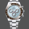 Super Clone Men's Rolex Platinum Cosmograph Daytona-126506 0001, Ice Blue, Index Dial, Oyster Bracelet, Ice Blue