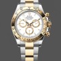 Super Clone Men's Rolex Daytona-126503, Two-Tone, White Dial, White