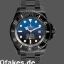 Super Clone Men's Rolex Sea-Dweller Deepsea 44mm Men's-116660-PVD/DLC Coated Stainless Steel-D-Blue Dial Blue