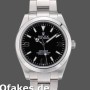 Super Clone Men's Rolex Explorer 39mm Men's-42002-Stainless Steel-Black Dial Black