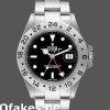 Super Clone Men's Rolex Explorer II 39mm Men's-16550-Stainless Steel-Black Dial Black