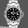 Super Clone Men's Rolex Explorer II 39mm Men's-16550-Stainless Steel-Black Dial Black