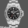 Super Clone Men's Rolex Explorer II 40mm Men's-16570-Stainless Steel-Black Dial Black