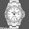 Super Clone Men's Rolex Explorer II 40mm Men's-16570-Stainless Steel-White Dial White