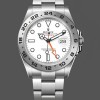 Super Clone Men's Rolex Explorer II 42mm Men's-m226570 0001-Stainless Steel-White Dial White