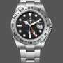 Super Clone Men's Rolex Explorer II 42mm Men's-m226570 0002-Stainless Steel-Black Dial Black