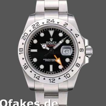 Super Clone Men's Rolex Explorer 40mm Men's-REP016820-Stainless Steel-Black Dial Black