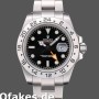 Super Clone Men's Rolex Explorer 40mm Men's-REP016820-Stainless Steel-Black Dial Black