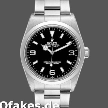Super Clone Unisex's Rolex Explorer 36mm Men's-SRL156 14270-Stainless Steel-Black Dial Black
