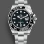 Super Clone Men's Rolex GMT-Master II 40mm Men's-116710LN-Black Dial-Stainless Steel Case Black