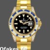 Super Clone Unisex's Rolex GMT-Master II 40mm Men's-116758-Diamond-Black Dial Black