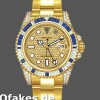 Super Clone Men's Rolex GMT‑Master II-116758, 40mm, Yellow Gold, Pave Dial, Men’s Pave