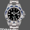 Super Clone Men's Rolex GMT‑Master II-116759SA, 40mm, White Gold, Black Dial, Men’s Black